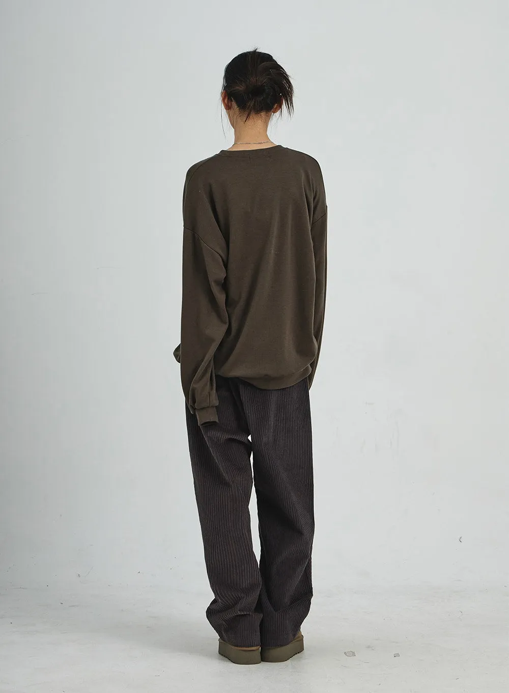 Corduroy Wide Pants CD07