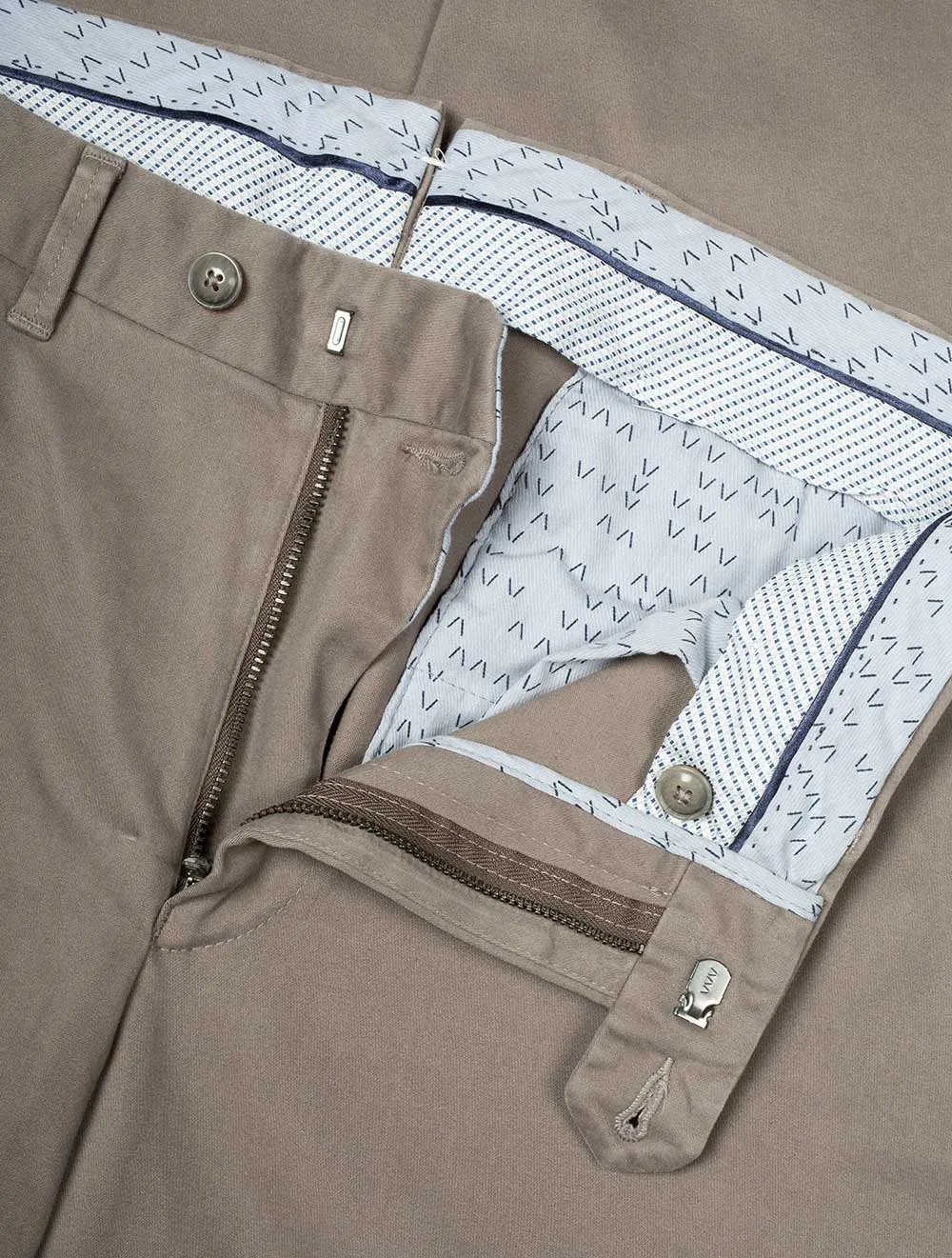 Cotton Chinos Jasper Taupe