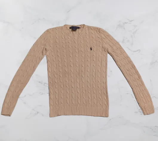 Custom handpick polo cable knit sweater Ralph lauren