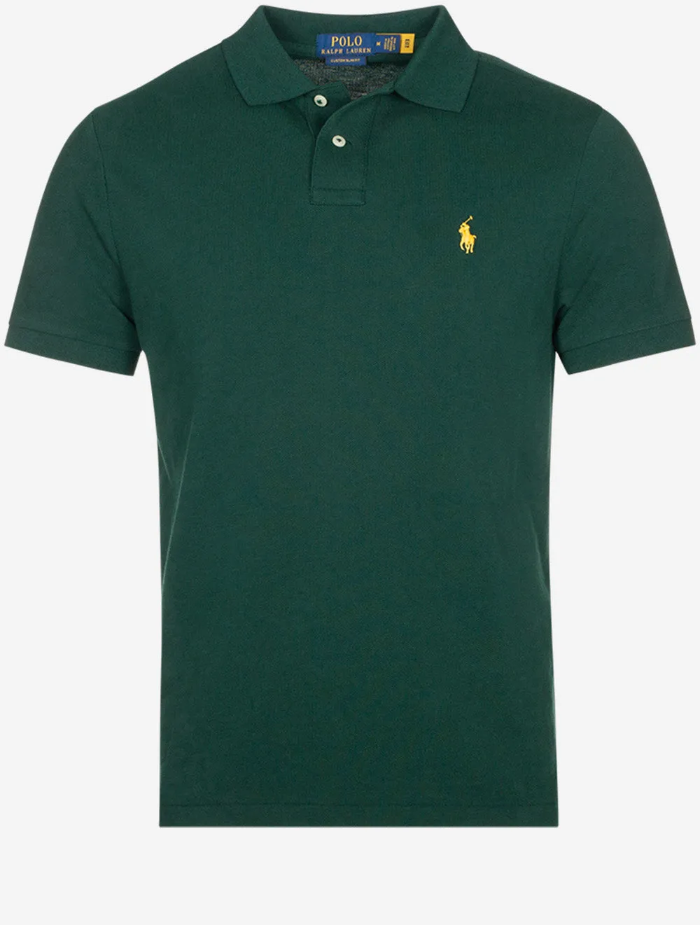 Custom Slim Fit Mesh Polo Shirt Lush Green