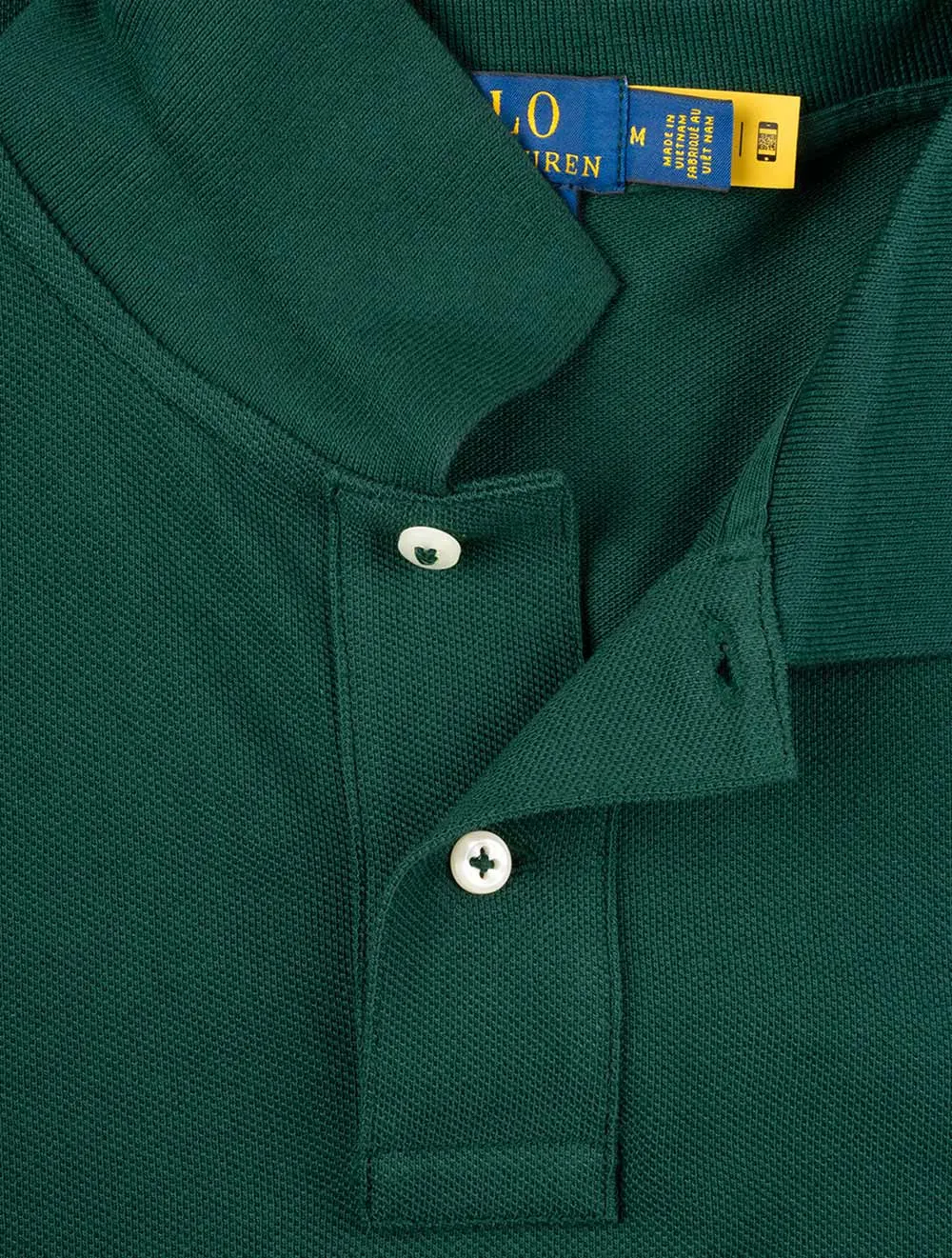 Custom Slim Fit Mesh Polo Shirt Lush Green