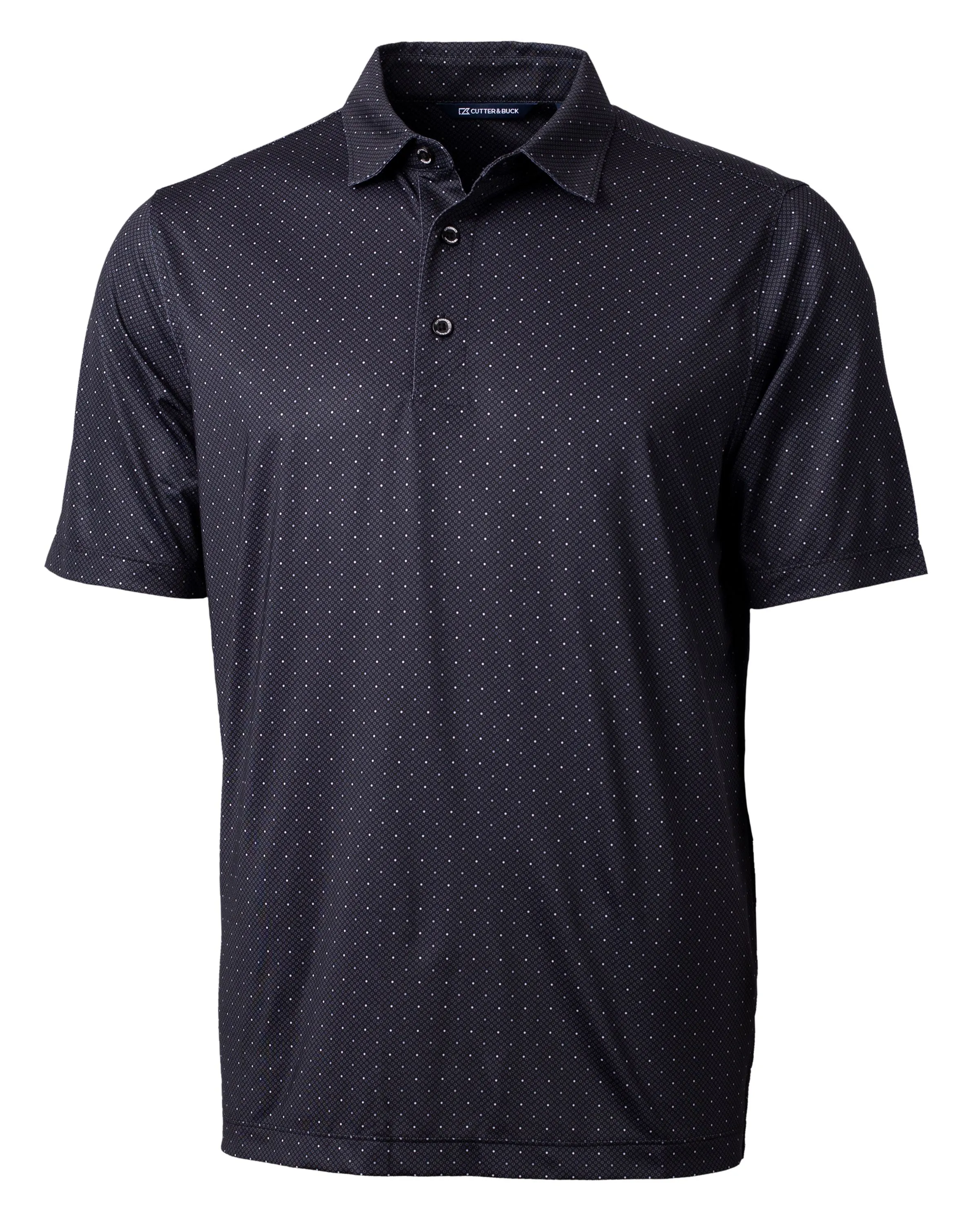 Cutter & Buck Pike Double Dot Print Stretch Mens Big and Tall Polo