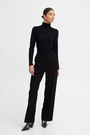 Danta Wide Leg Trousers - Black