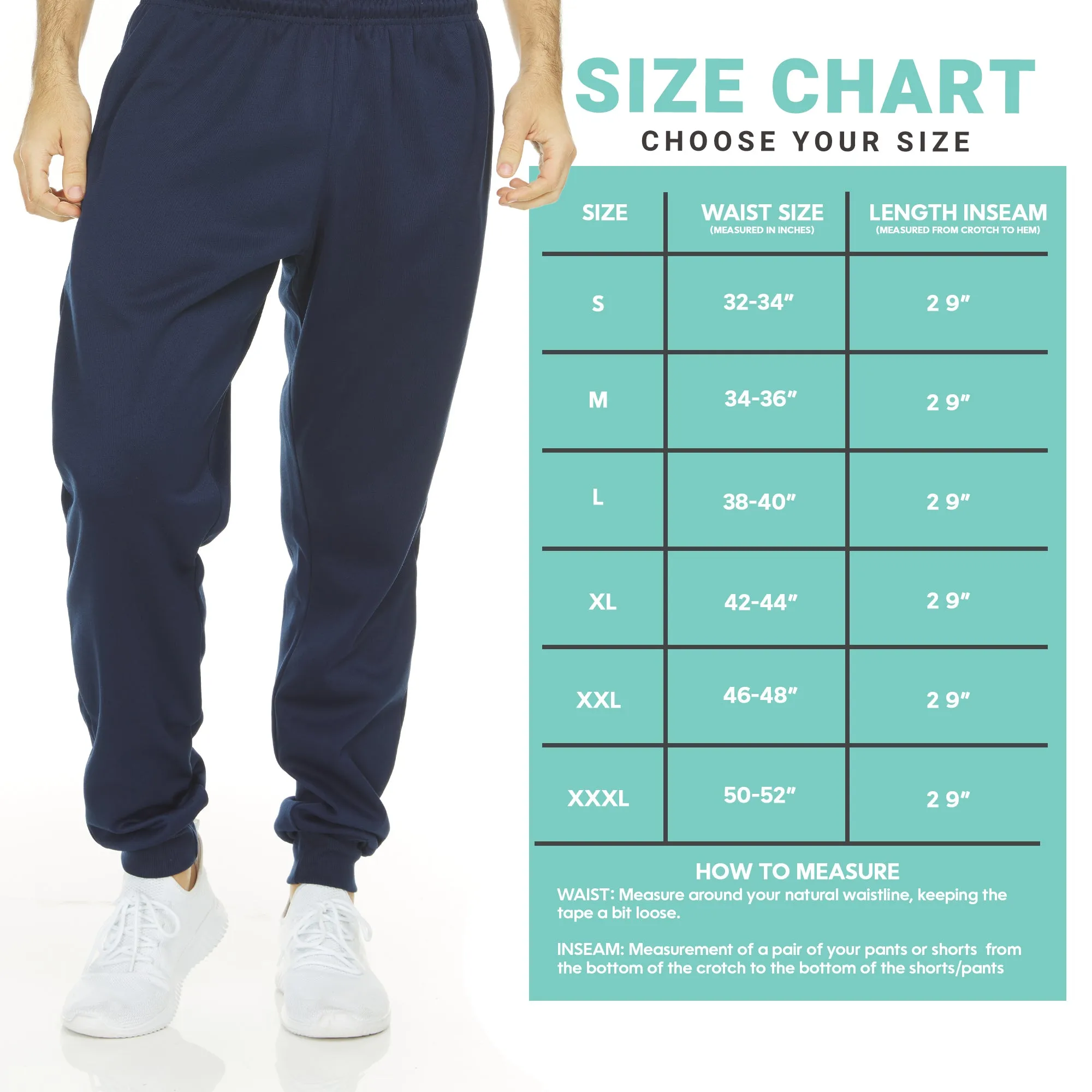 DARESAY Men's Tech Fleece Joggers Dry Fit Performance Sweatpants [3-Pack]