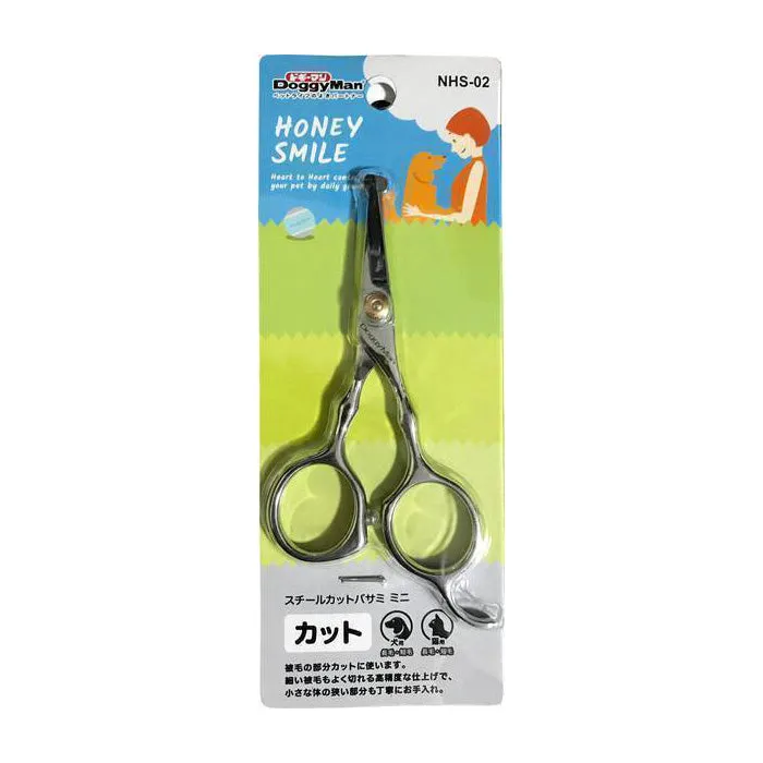 DoggyMan Honey Smile Round Tip Grooming Scissor 4.5" (NHS-02)