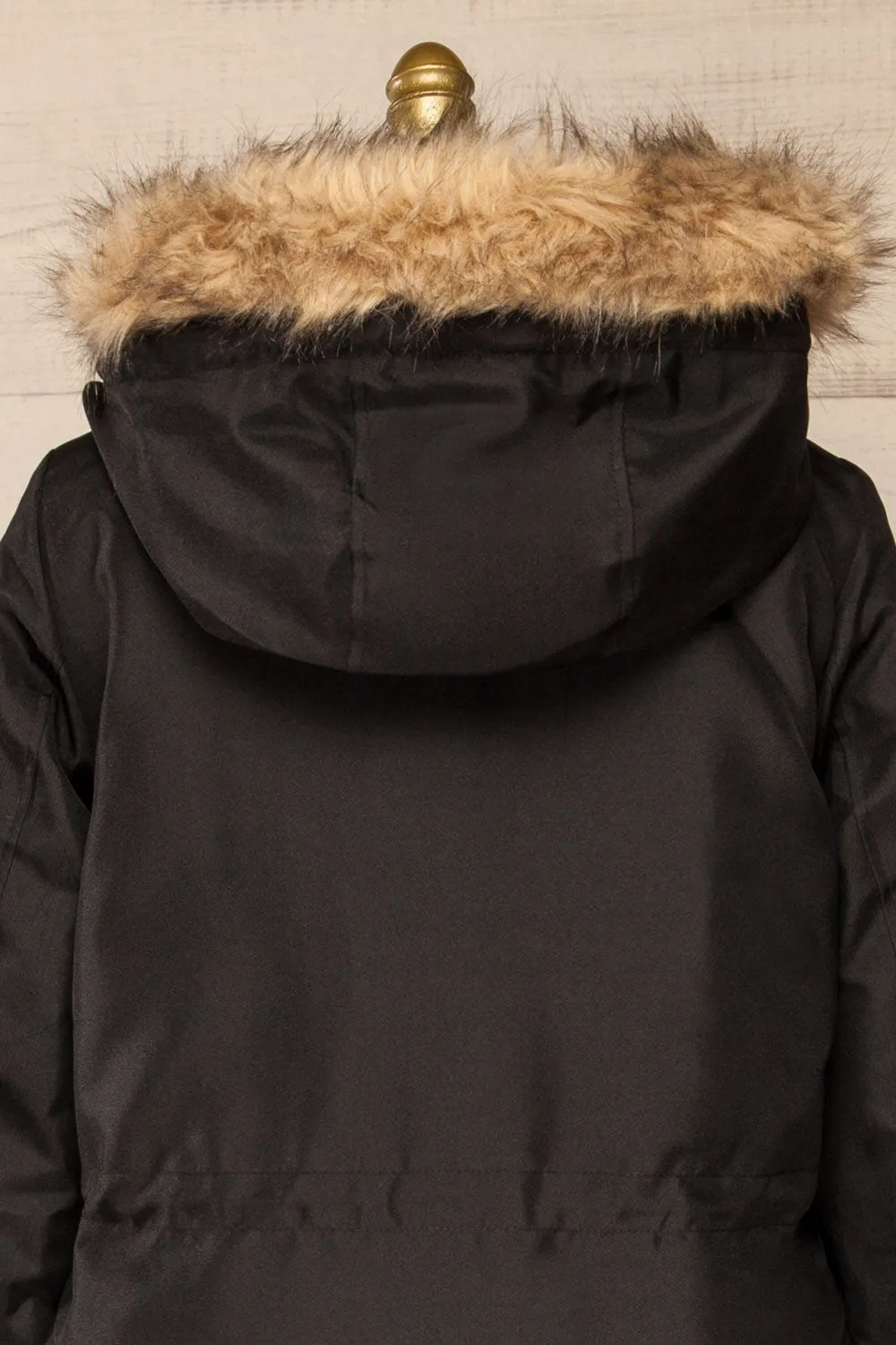 Eidfjord Black | Hooded Parka Coat