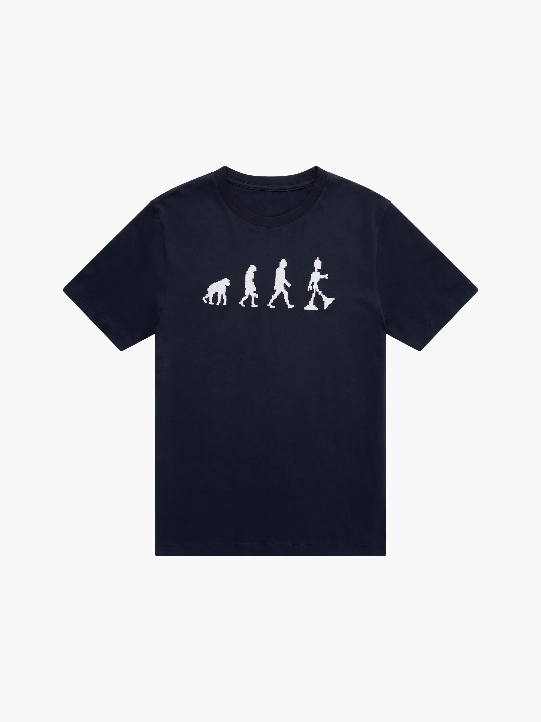 Embroidered Evolution Graphic T-Shirt