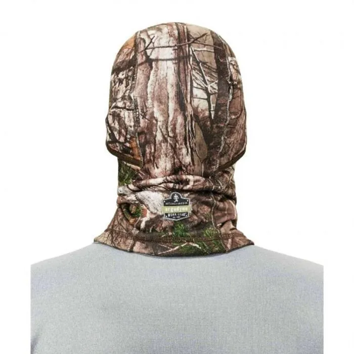 Ergodyne N-Ferno 6823 Balaclava Face Mask - Wind-Proof, Hinged Design, Real Tree, One Size, Box of 6