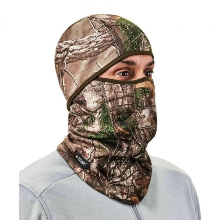 Ergodyne N-Ferno 6823 Balaclava Face Mask - Wind-Proof, Hinged Design, Real Tree, One Size, Box of 6