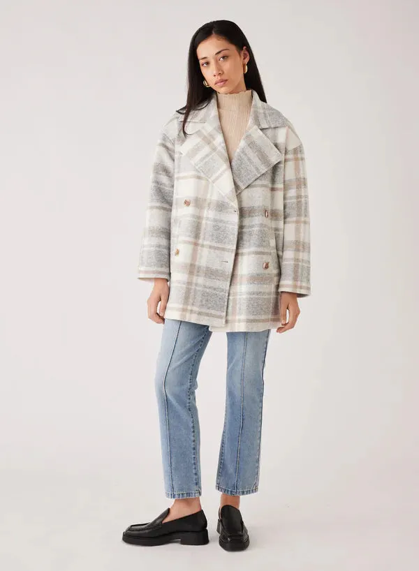 Esmaee Lincoln Coat (Grey Checks)