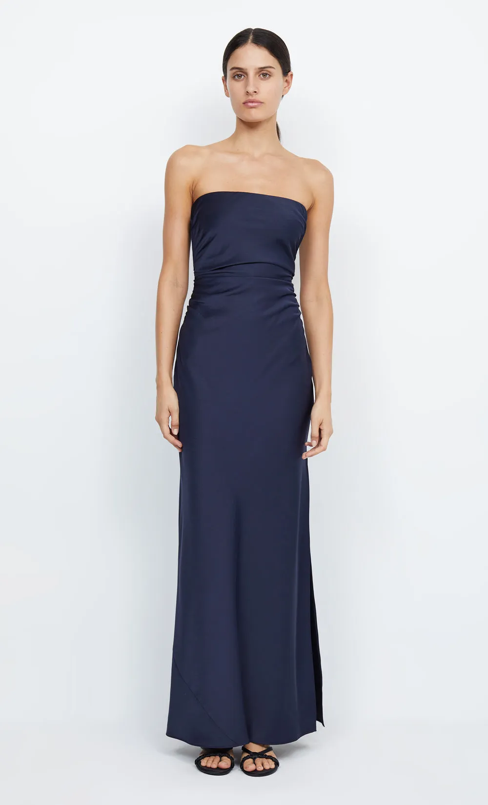 ETERNITY STRAPLESS MAXI DRESS - INK