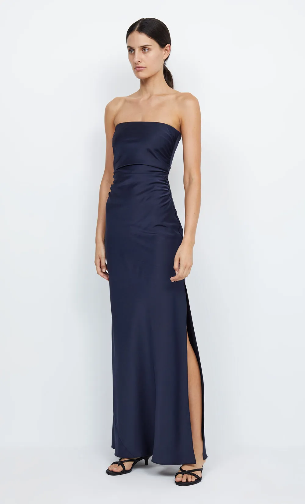 ETERNITY STRAPLESS MAXI DRESS - INK