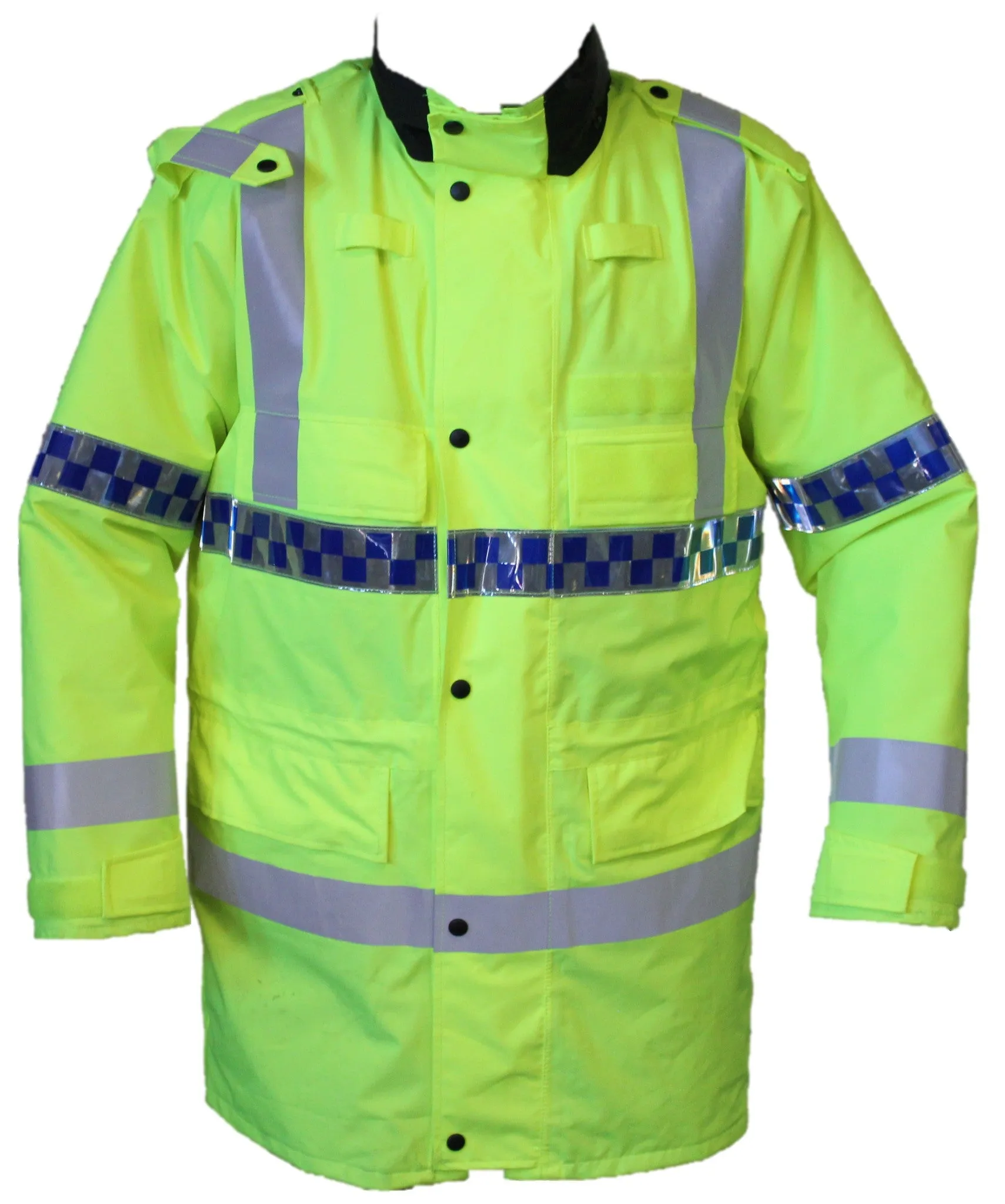 Ex Police Hi Vis Jacket Waterproof Rain Coat Security Dog Handler HVPC04AN