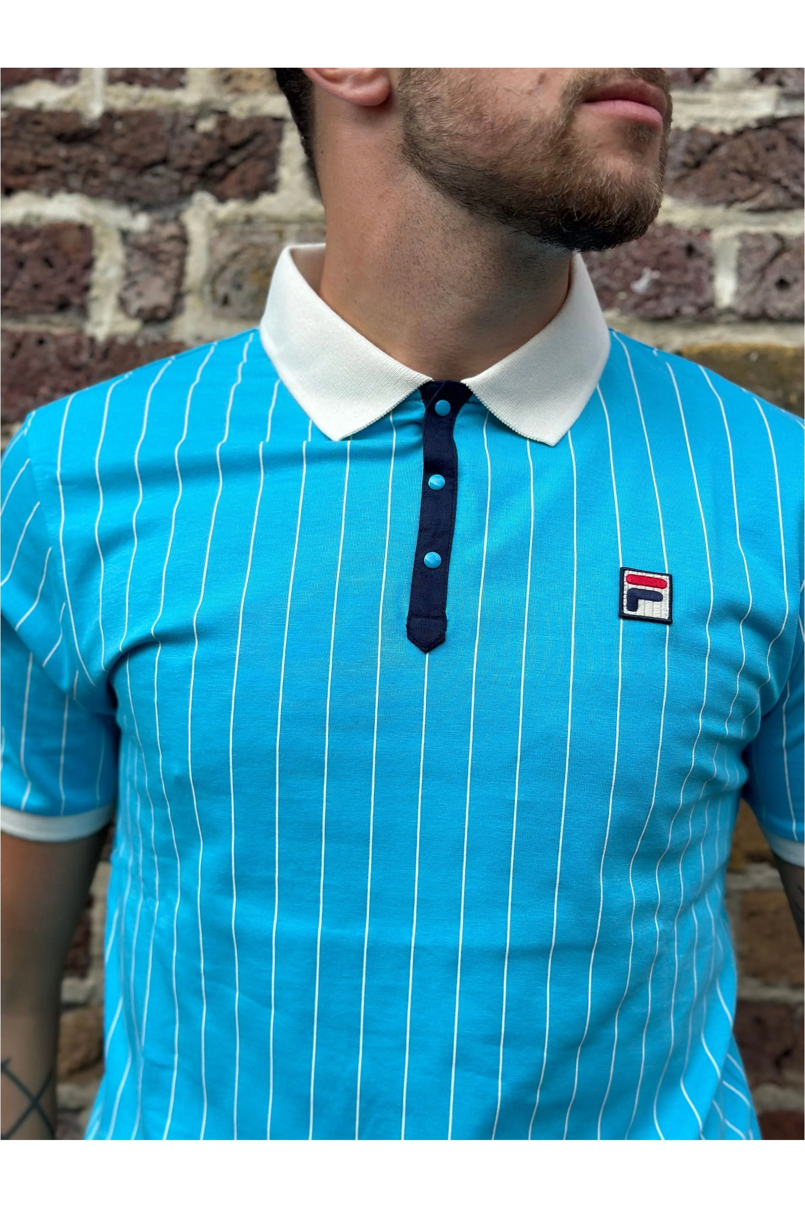 Fila Vintage - BB1 Cyan Blue/Gardenia/Navy - Polo