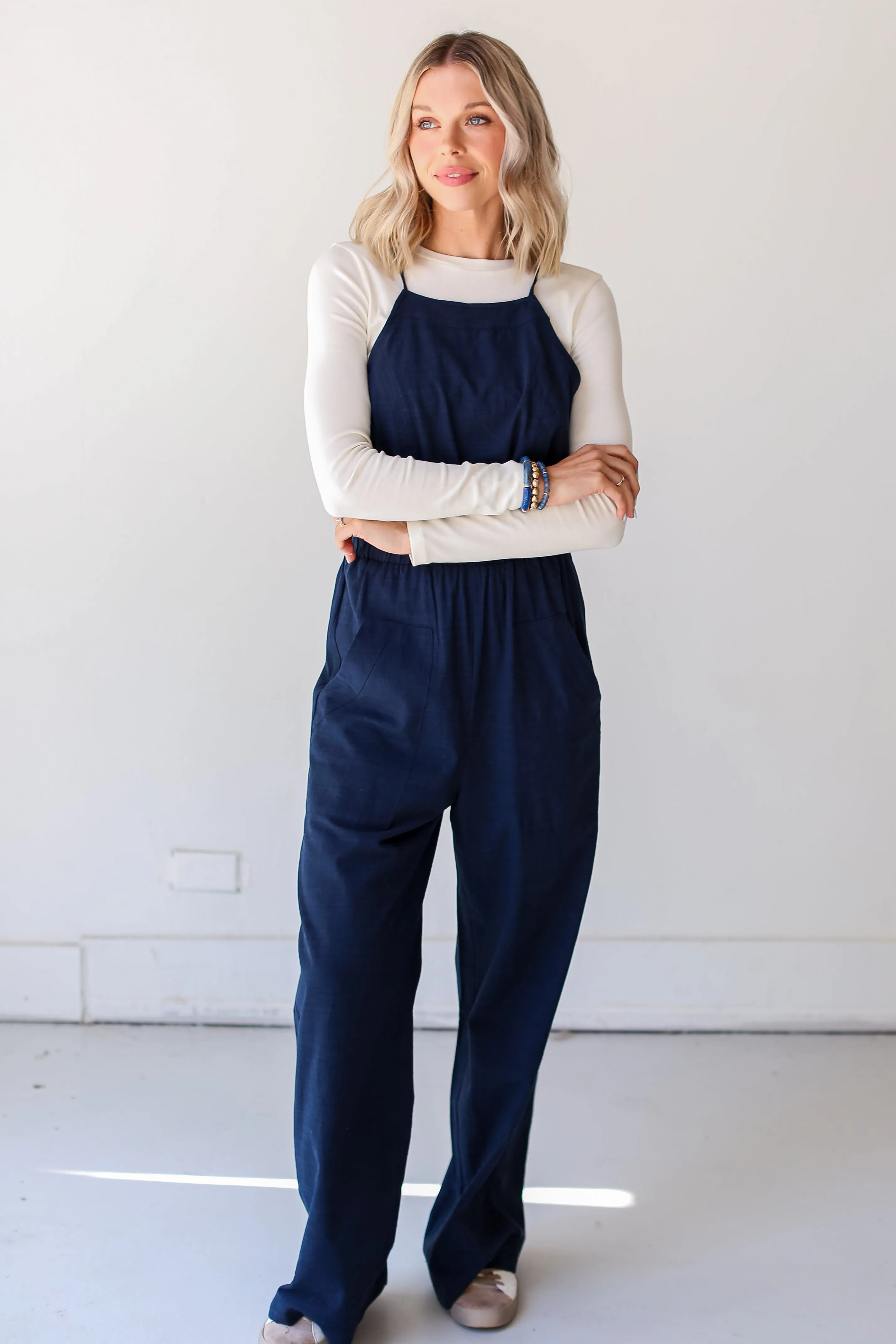 FINAL SALE - Charismatic Energy Wide Leg Jumpsuit