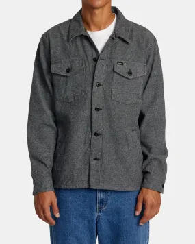 Flight Risk Shirt Jacket - Smoke Heather