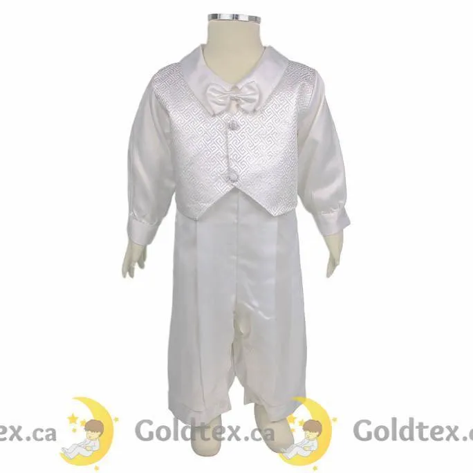 Formal Kids Wear 4 Piece Baby Boy Baptism Jumpsuit 2500