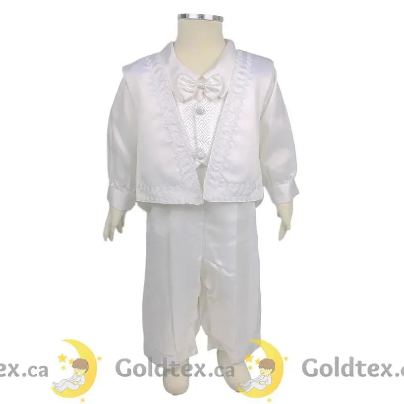 Formal Kids Wear 4 Piece Baby Boy Baptism Jumpsuit 2500