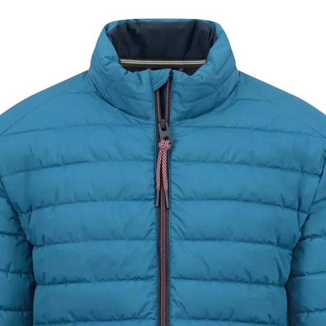 FYNCH HATTON Dark Teal Padded Quilted Jacket 14142600 624