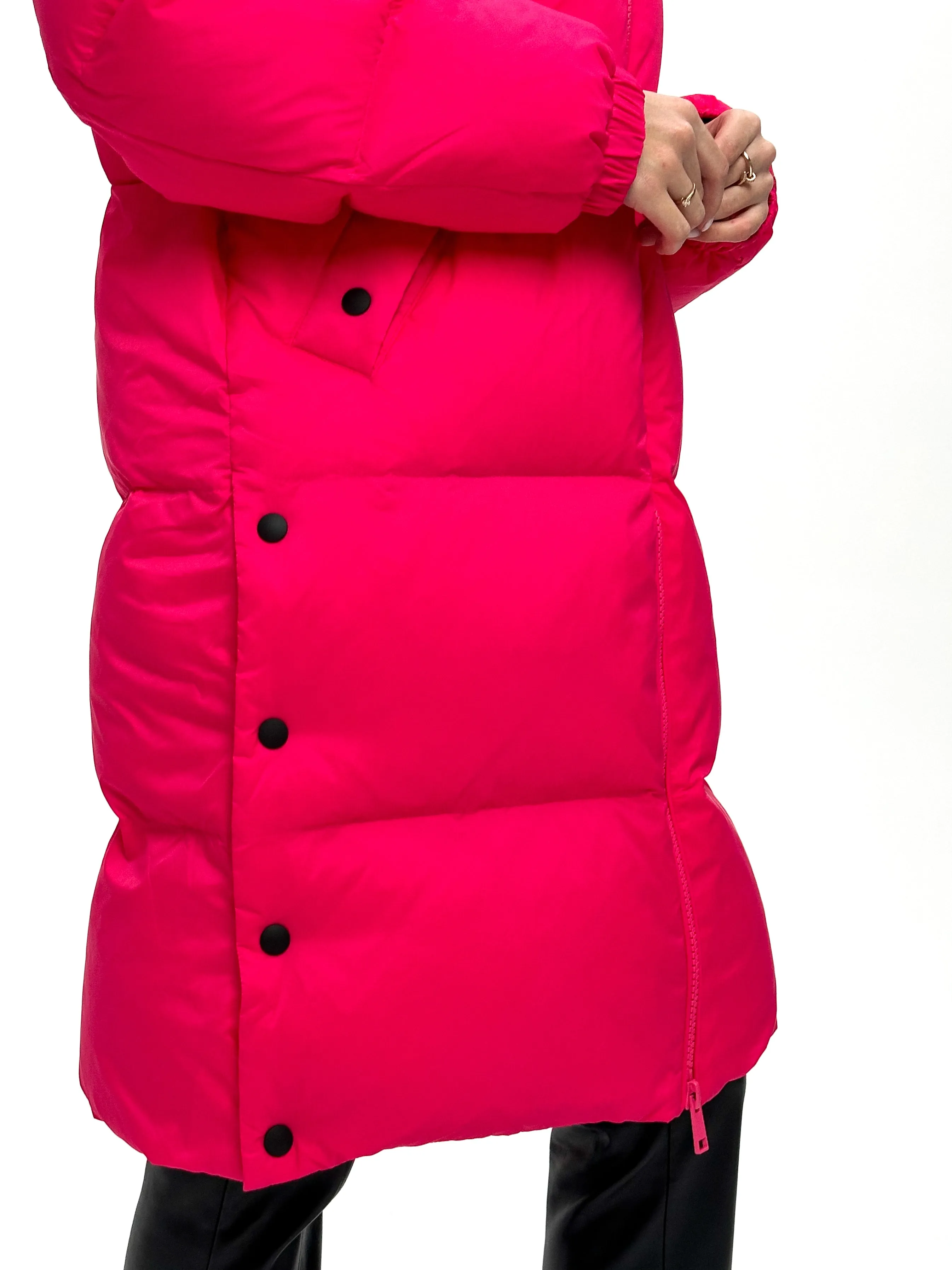 Genuine Polar Fox Down Fill Coat & Vest