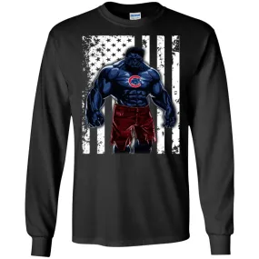 Giants Hulk Chicago Cubs T-shirt Flag Men Long Sleeve Shirt