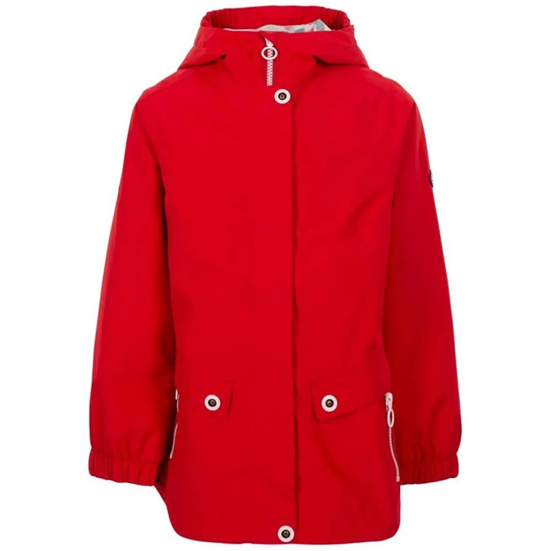 Girls Trespass Flourish Hooded Jacket - Waterproof, Breathable & Windproof Outdoor Coat