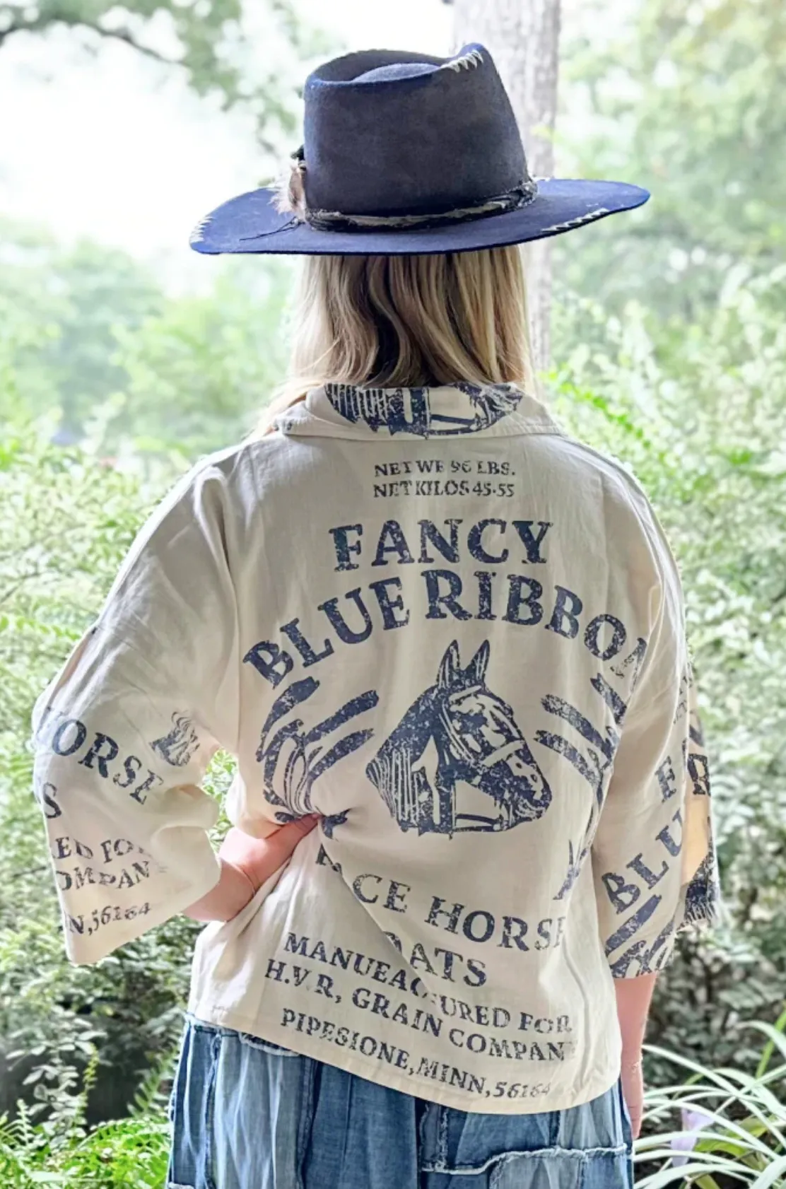 Gold Farm Jacket / Top - Blue Ribbon