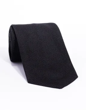 GRENADINE TIE - BLACK