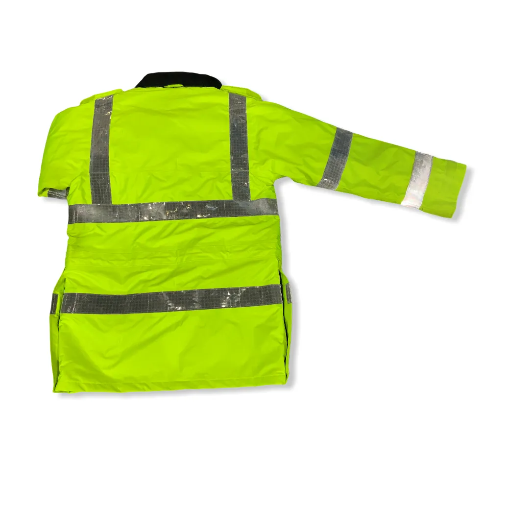 Hi Vis Jacket Waterproof Rain Coat Security Dog Handler HVPC10A