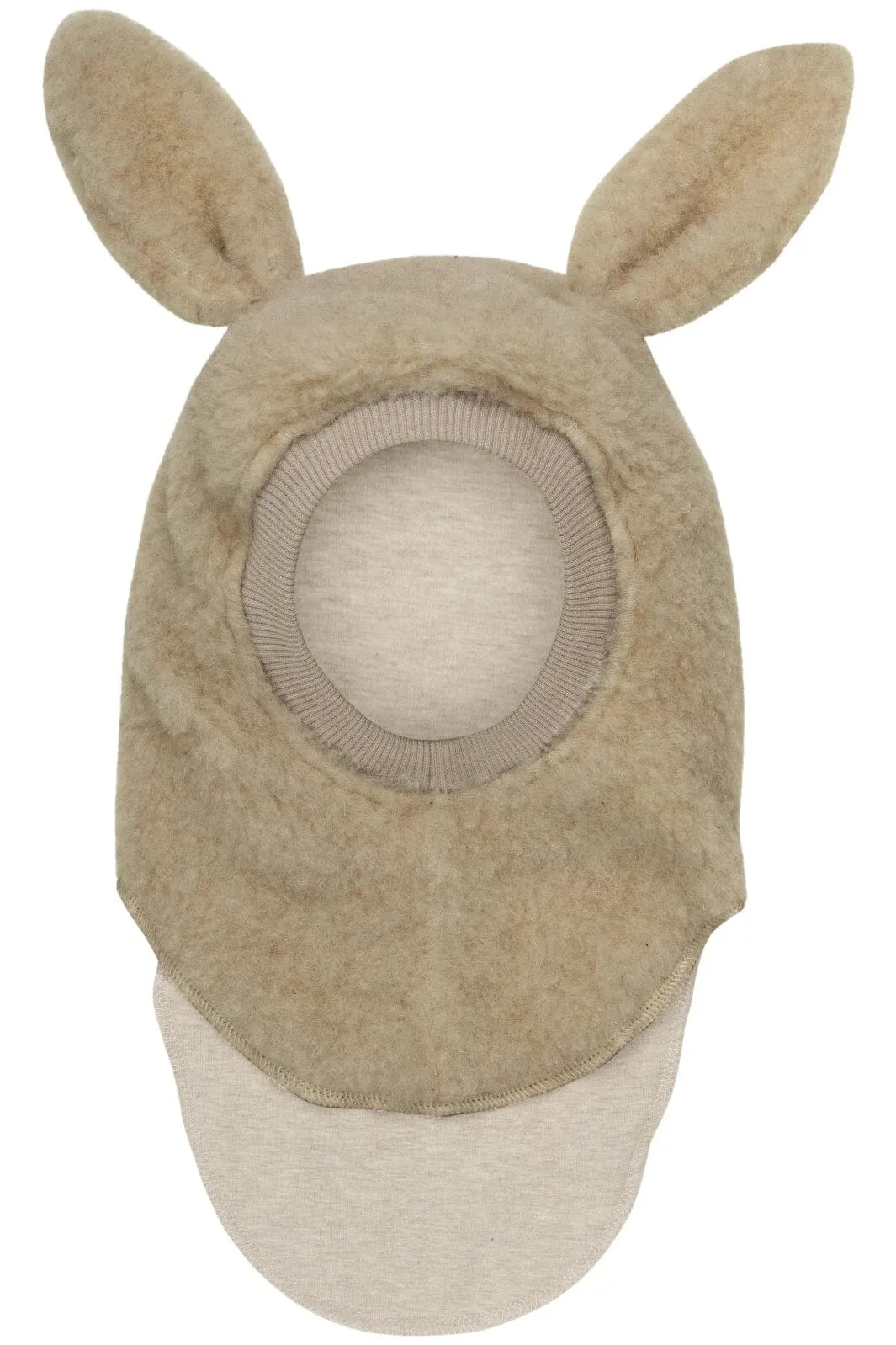 Huttelihut - Balaclava Ears Wool Teddy 460200 - 2900 Cement