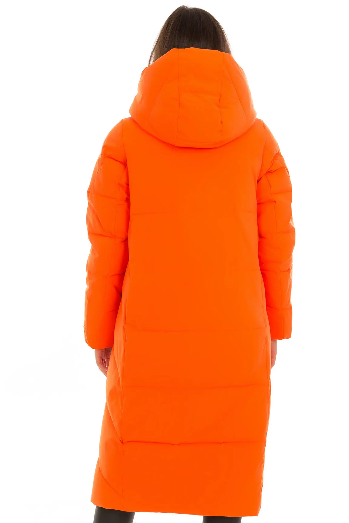 Insulated Longline Coat with Hood