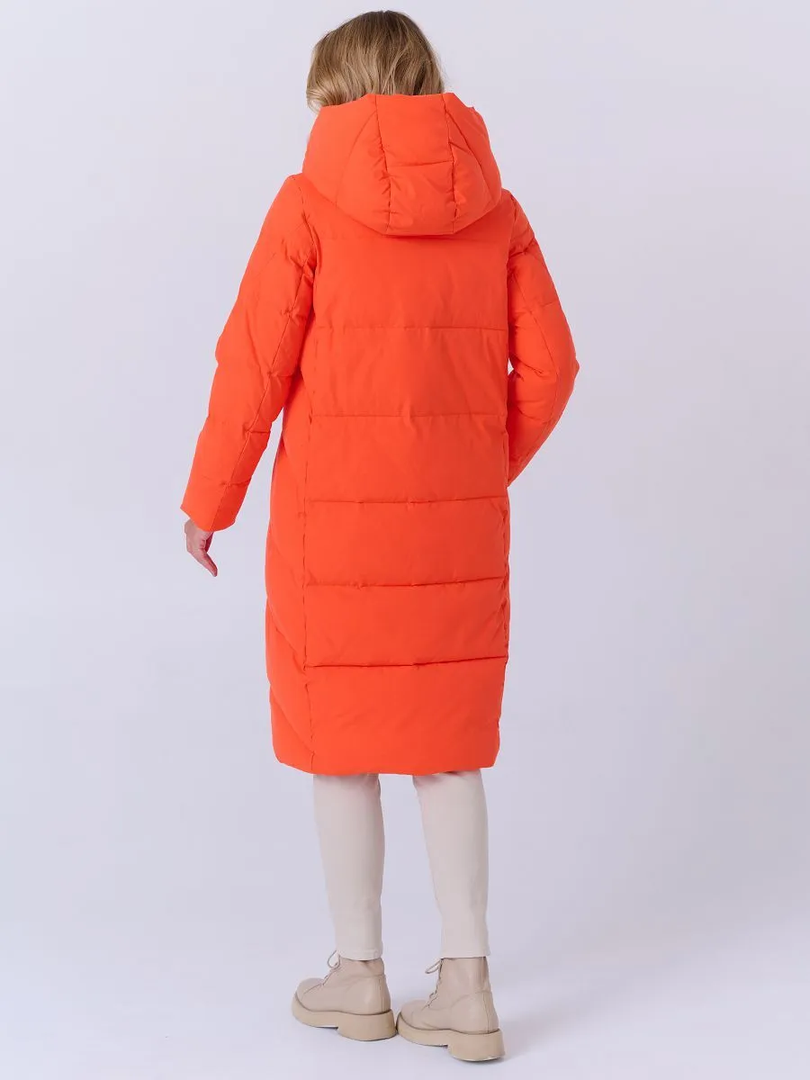 Insulated Longline Coat with Hood