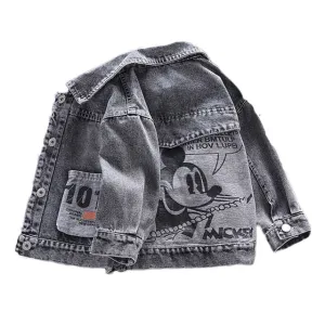 Jacket Baby Denim Mickey - Trendy Toddler Mickey Mouse Jacket