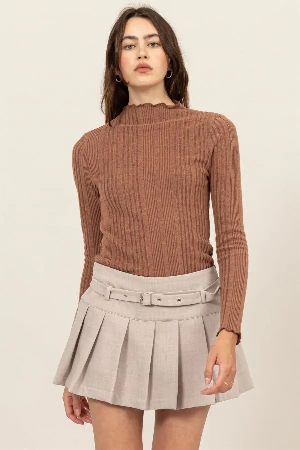 Jr Long Sleeve Turtleneck - Mauve