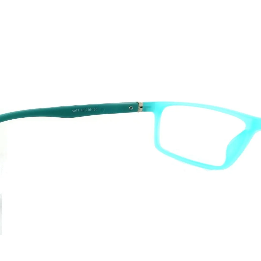 Jubleelens Cyan Full Frame Rectangle Eyeglasses for Kids- 5037