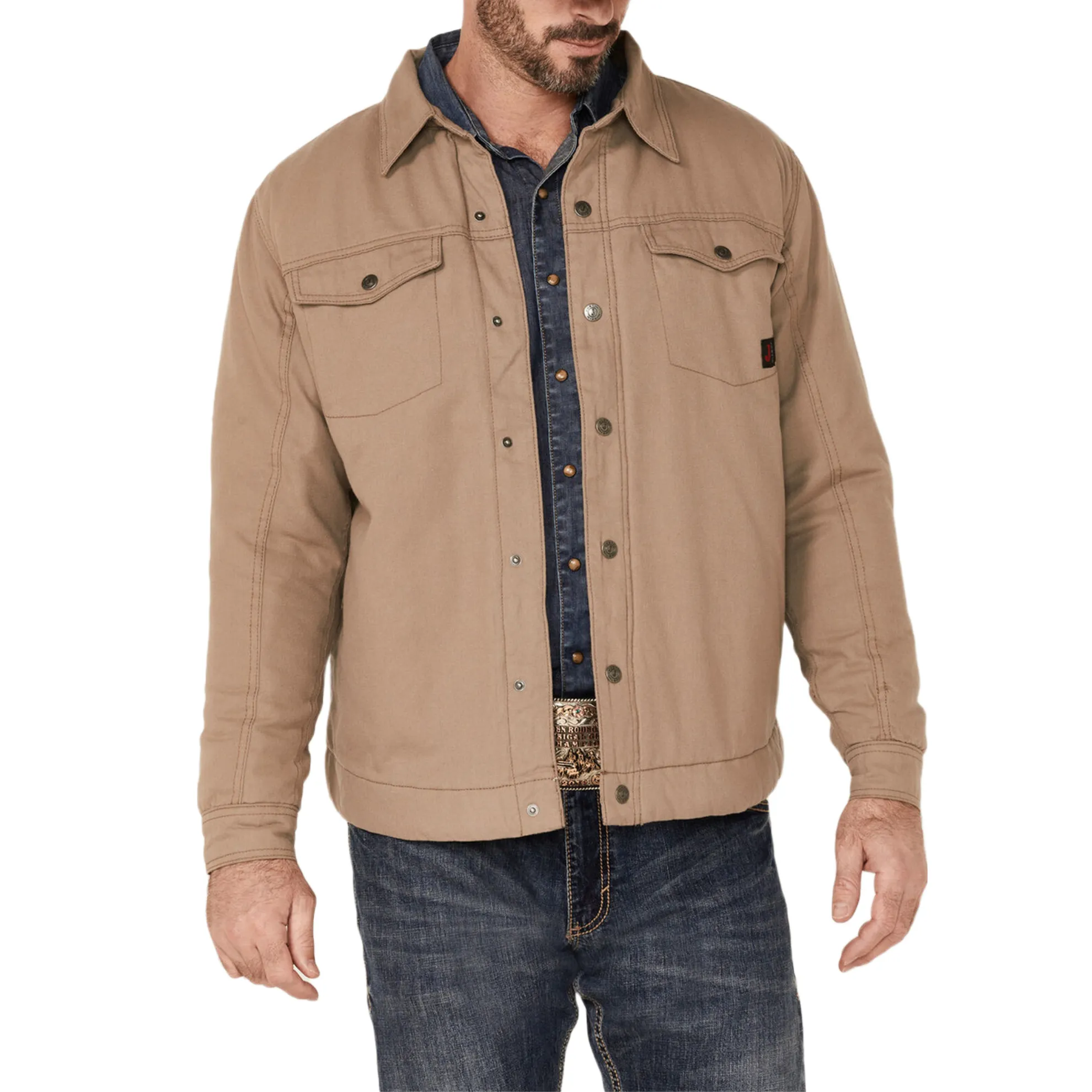 Justin Men's Jackson Fallen Rock Taupe Shacket J-1458RCK