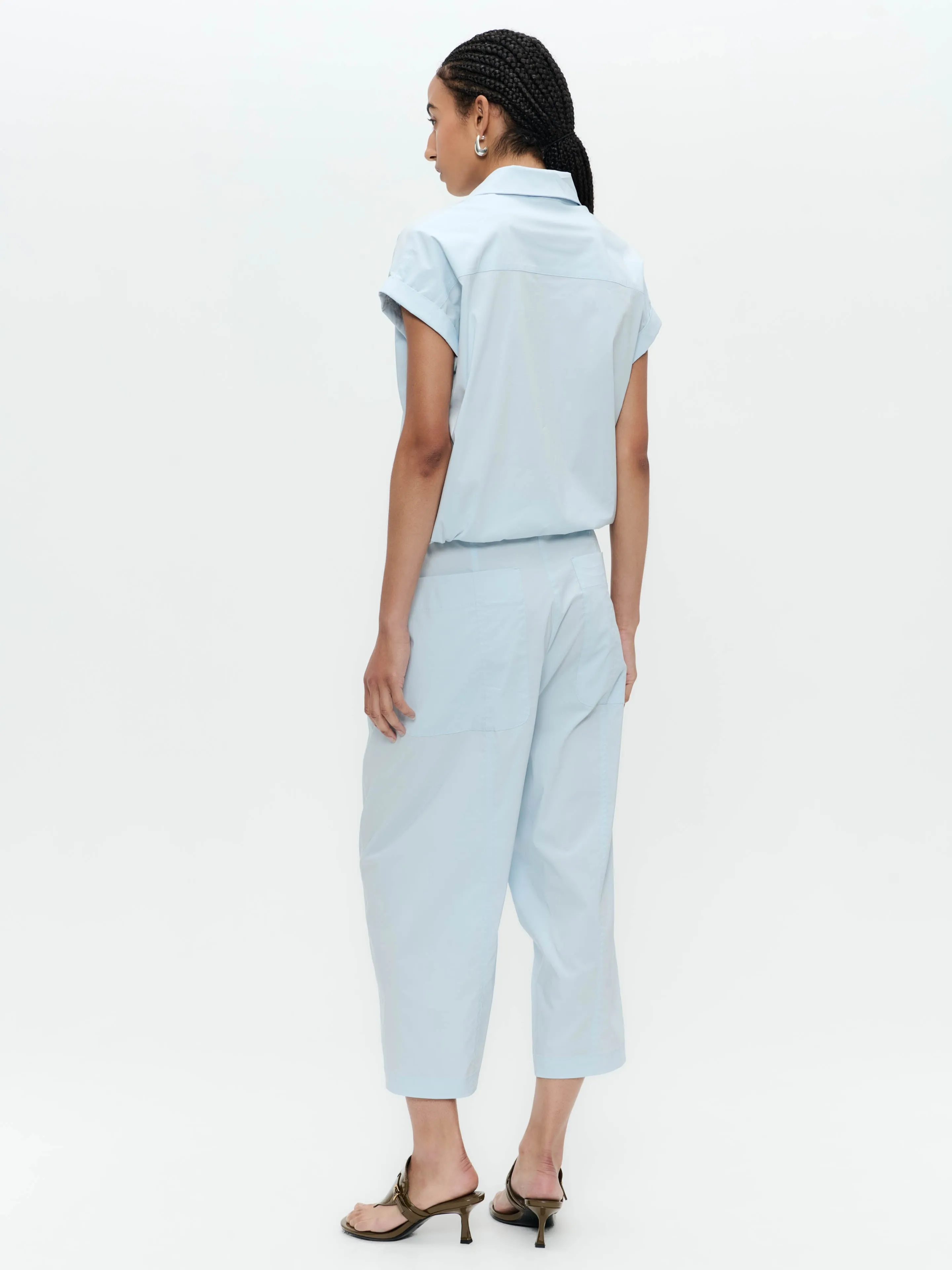 Kober cotton poplin pants | Light Blue