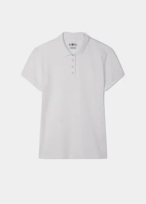 Ladies Pique Polo Shirt In White