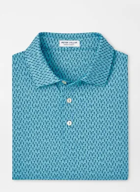 Lavender Fields Performance Jersey Polo Cyan