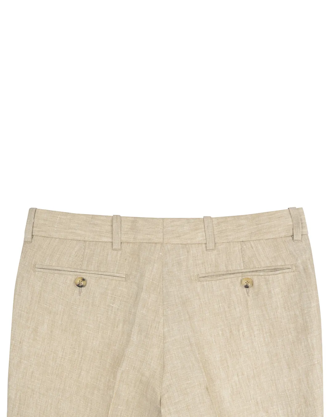 Linen: Natural Ecru Dress Pant