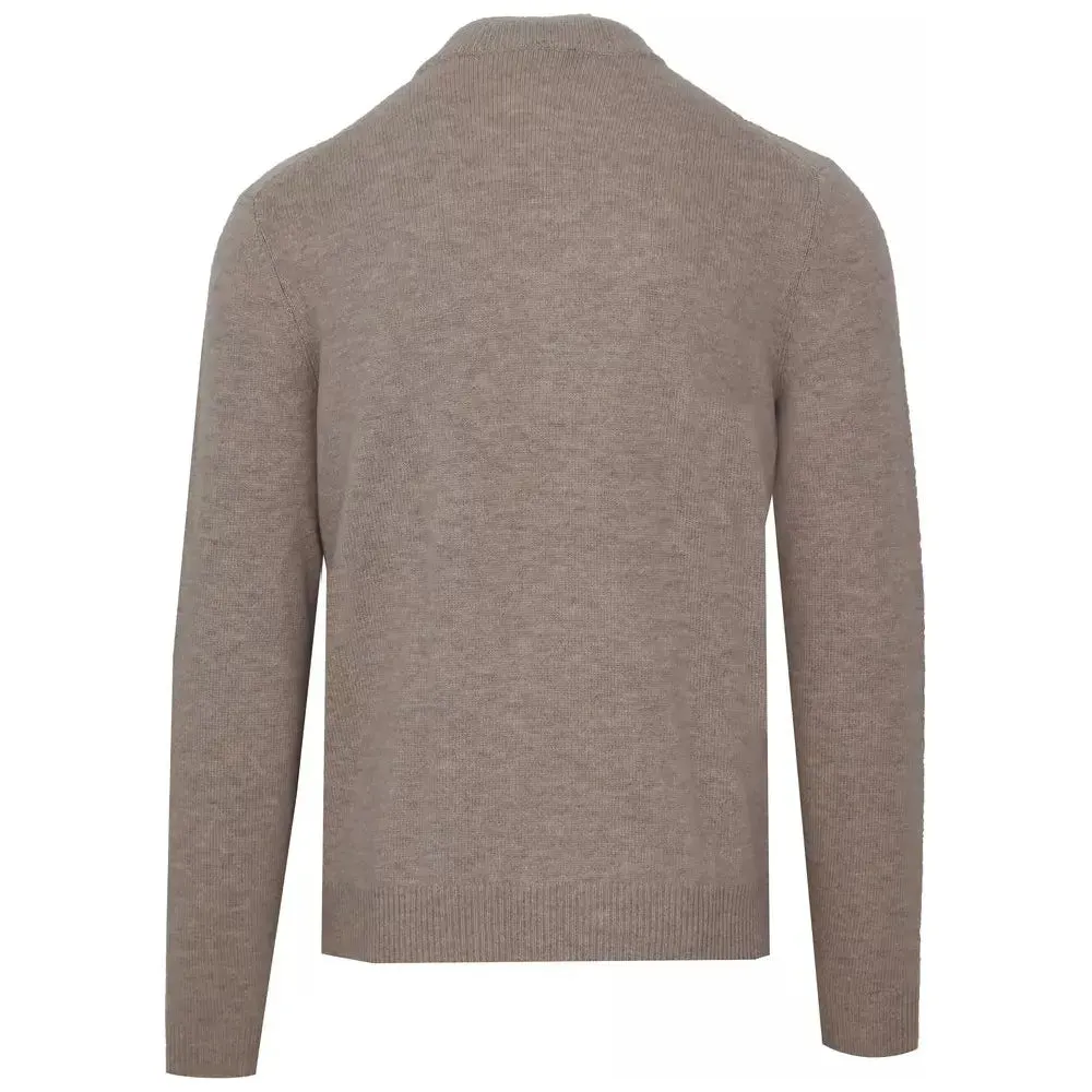 Malo Diamond Stitch Wool Cashmere Turtleneck