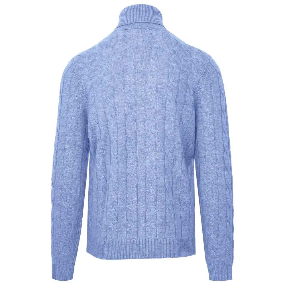 Malo Light Blue Wool Sweater