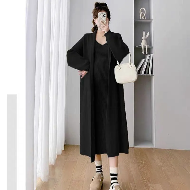 Manie Bodycon Dress with Woolen Coat