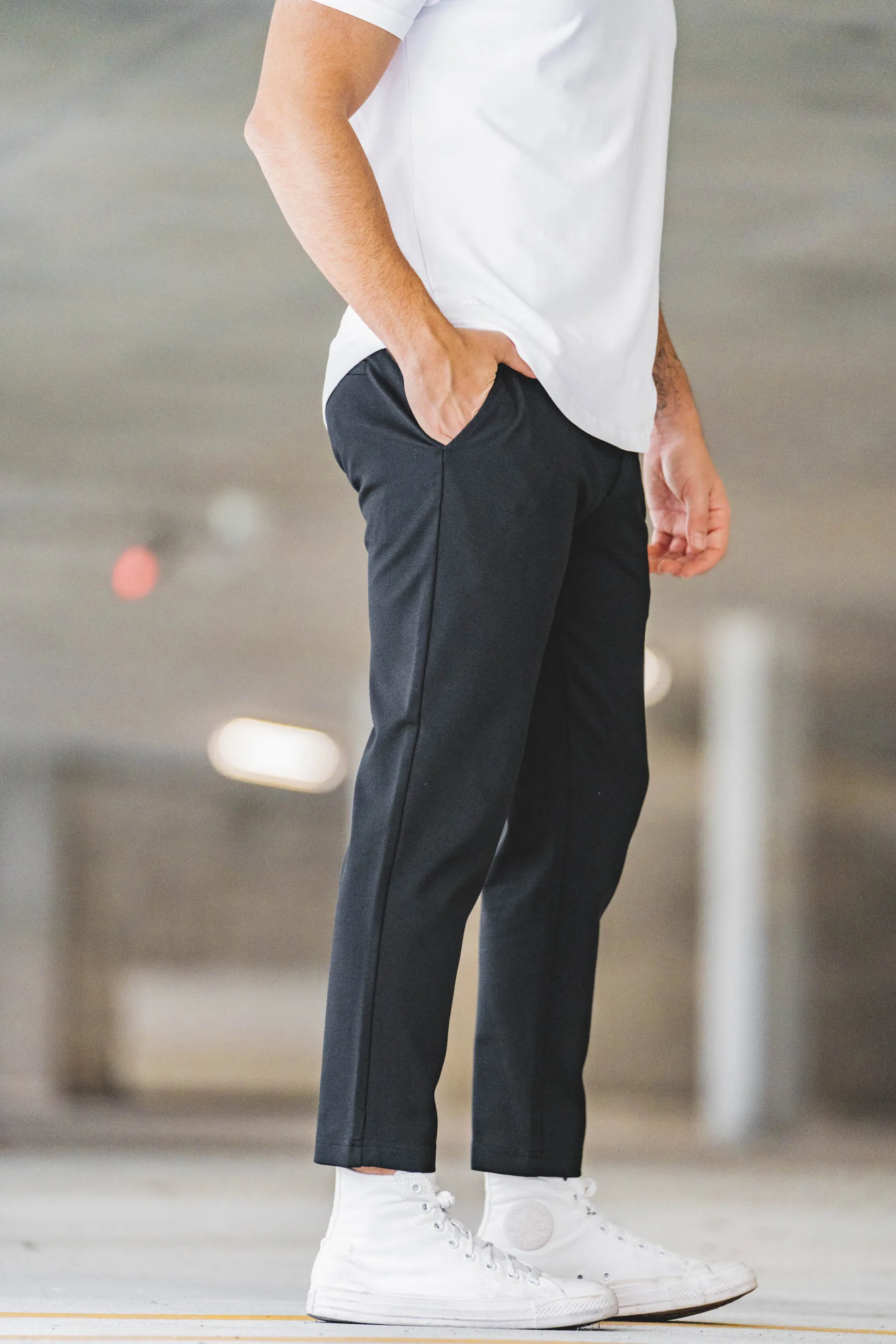 Mason Omni-Stretch Knit Pants Black