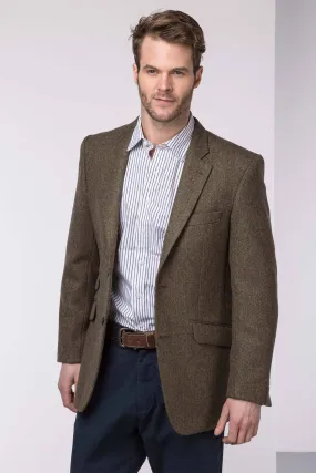 Men's Brown Herringbone Tweed Jacket - Ripley