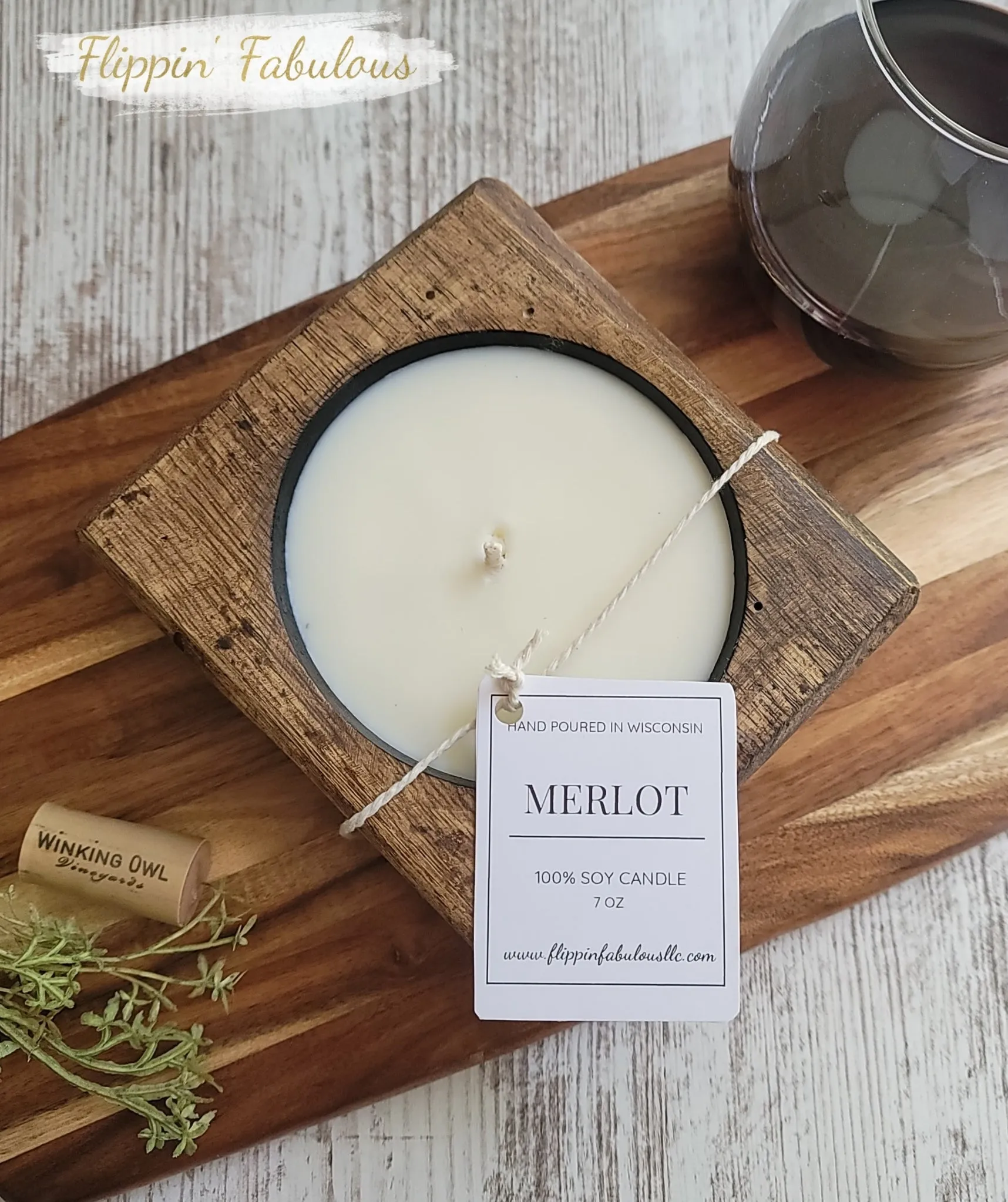 Merlot Soy Wax Candle-Multiple Sizes Available