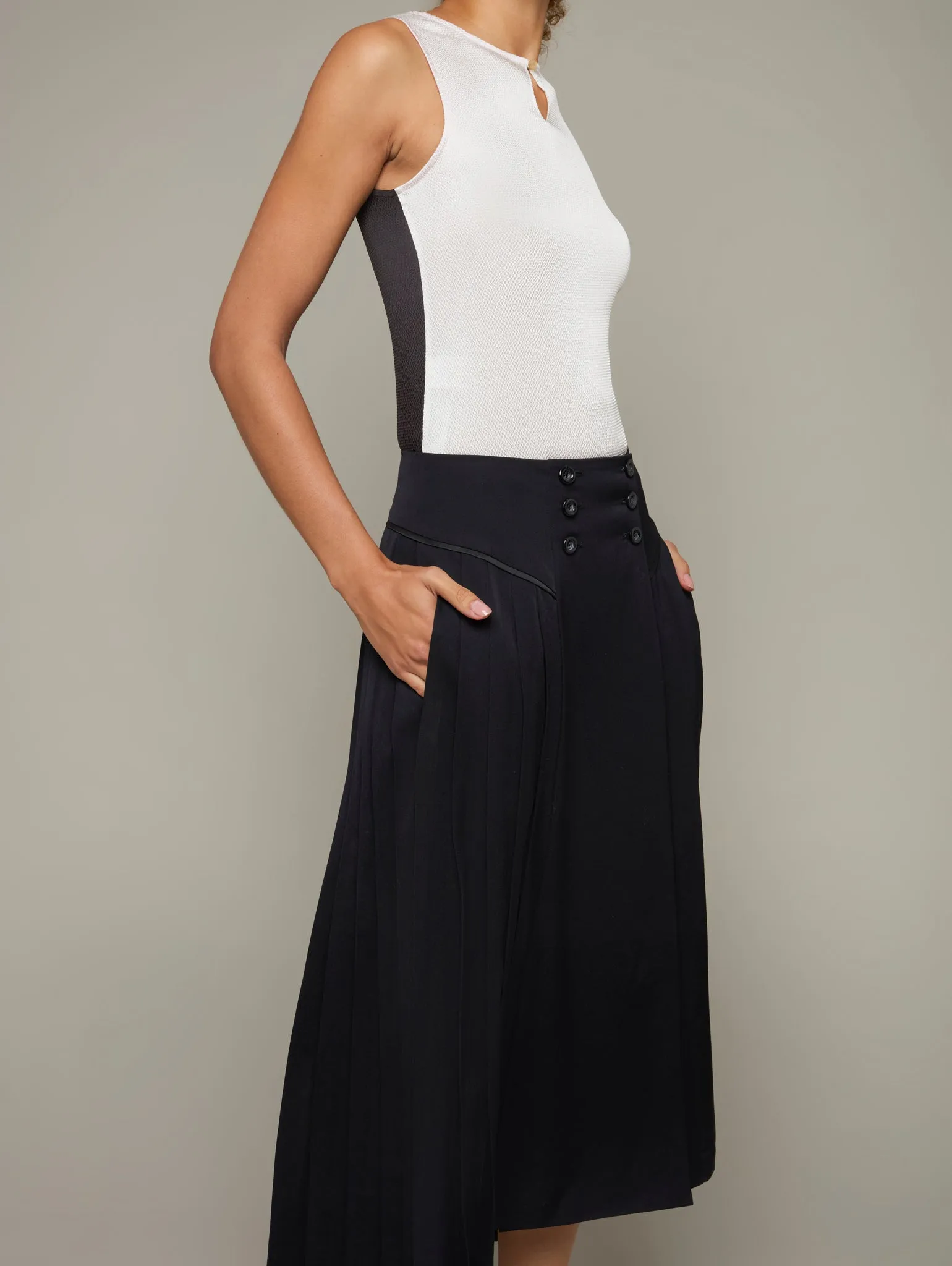 MINARET | Pleated Midi Skirt