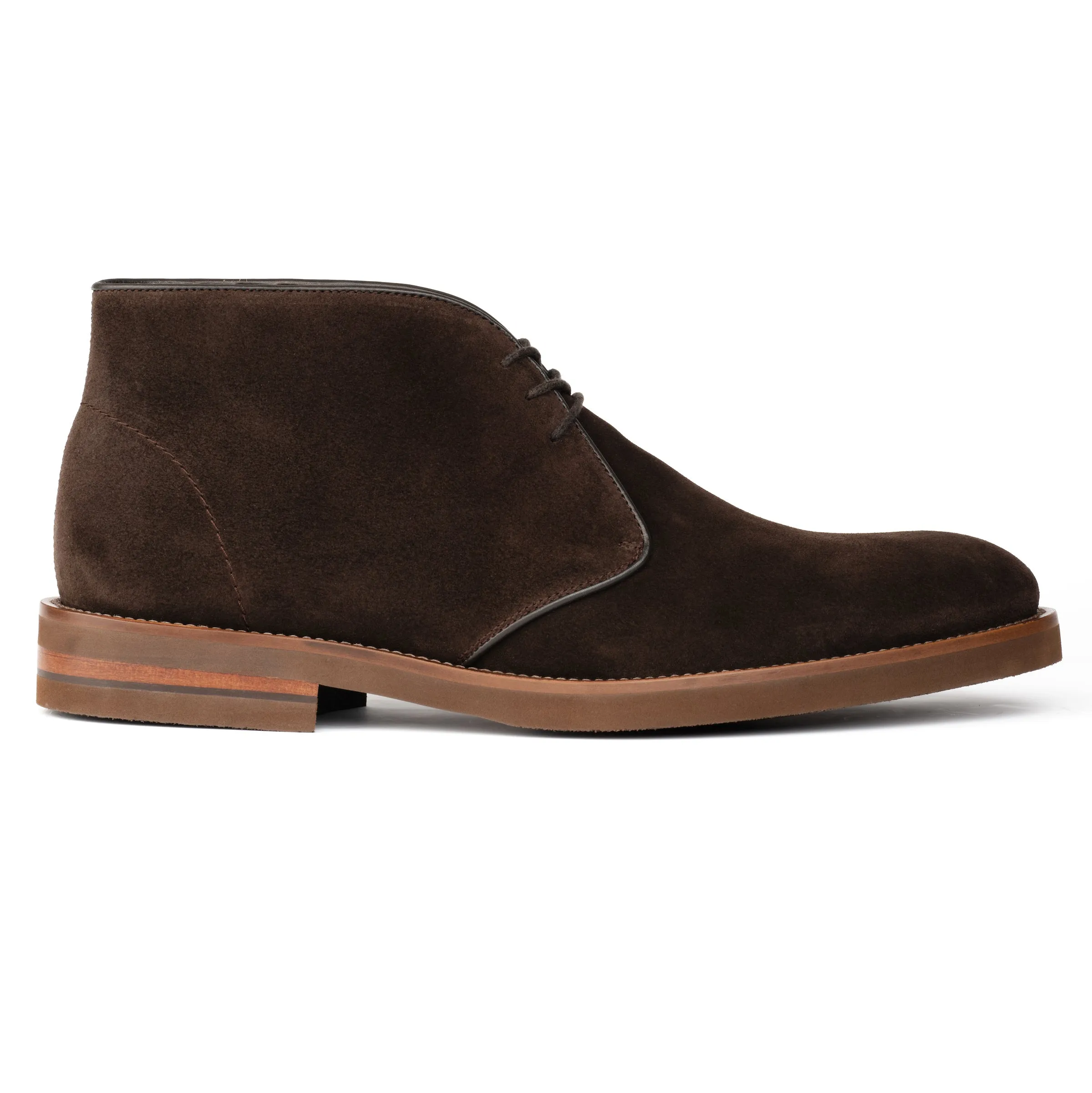 Monaco Dark Brown Suede Desert Boot