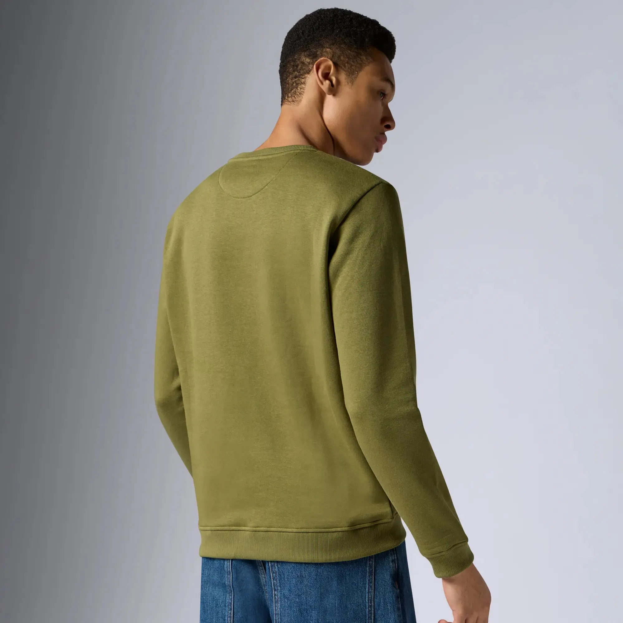 Neo French Terry Cotton-Blend Sweatshirt Olive Green