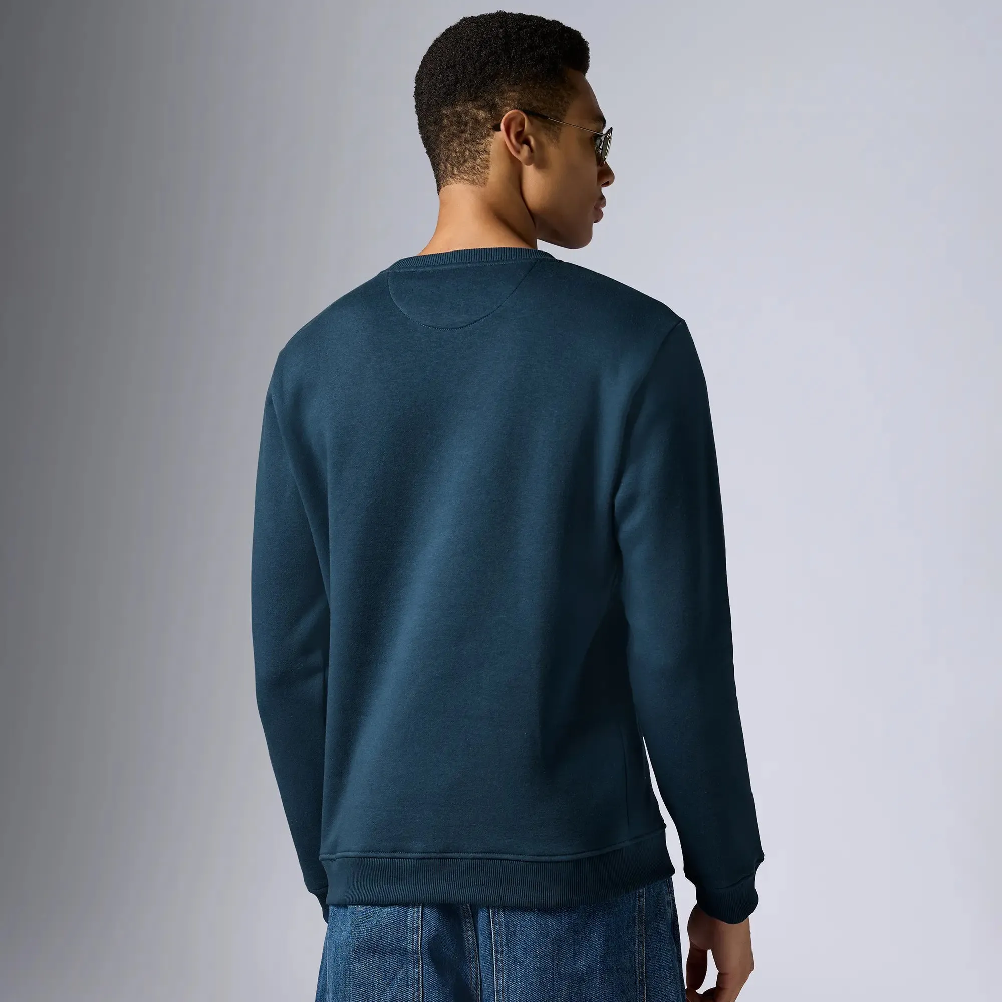 Neo French Terry Cotton-Blend Sweatshirt Opal Blue